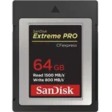 Extreme PRO CFexpress Card Tip B, 64GB, 1500MB/s Branje, 800MB/s Zapisovanje