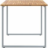  Stol za vrt Siva 140 x 80 x 75 cm Čvrsto drvo akacije | shoptok.hr