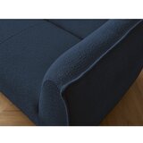 Bobochic Paris Temno modra sedežna garnitura iz tkanine bouclé 242 cm Giorgia – | Shoptok.si