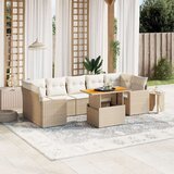  8-dijelni set vrtnih sofa od poliratana s jastucima bež | shoptok.hr