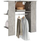 Ormarić za hodnik boja betona 97,5x37x99 cm konstruirano drvo | shoptok.hr