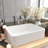 The Living Store Razkošen umivalnik mat bel 41x30x12 cm kerami?en - Razkošen Umivalnik, (21751157) | Shoptok.si