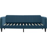  Dnevni krevet s madracem plavi 90 x 200 cm baršunasti | shoptok.hr