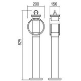  Redo 9573 - Spoljašnja lampa COMPASS 1xE27/42W/230V IP33 | Eponuda.com