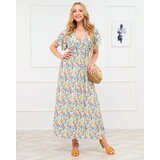Resti Yellow women's floral maxi dress - Clothing | Shoptok.si