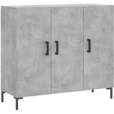 Maison Chic Komoda - Predalnik betonsko siva 90x34x80 cm konstruiran les, (21718234) Cene