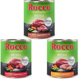  Mešano poskusno pakiranje Rocco Menue 6 x 800 g - Menü Mix: govedina, govedina s perutnino & govedina z jagnjetino | shoptok.hr