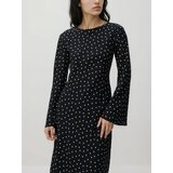 Reserved Maxi haljina na točkice - crno | shoptok.hr