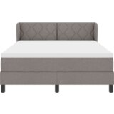  Box Spring Postelja z Blazino Taupe 160x200 cm Tkanina, (22051206) | Shoptok.si