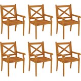  7-dijelni vrtni blagovaonski set od masivnog bagremovog drva | shoptok.hr