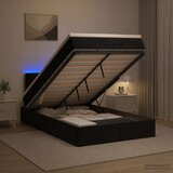 od pjene s madracem i LED-om Crna 120 x 190 cm Baršun | shoptok.hr