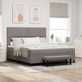 vidaXL Postelja z vzmetnico z vzmetnico Taupe 180 x 200 cm blago - - taupe - 89.44 - 180 x 200 cm - | Shoptok.si