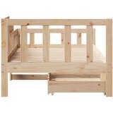 vidaXL Dnevna postelja s predali 80x200 cm trdna borovina, (21303359) | Shoptok.si