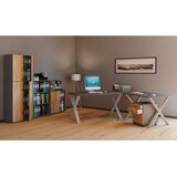 MID.YOU PISALNA MIZA kovina, leseni material antracit, srebrne barve | Shoptok.si
