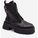 Boto Leather Ankle Boots Women's Black Anceria | ePonuda.com