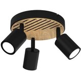  Reflektorsko svetlo TERRA 3xGU10/8W/230V crna/hrast | Eponuda.com