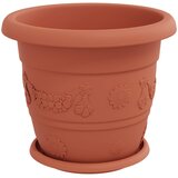  Saksije za biljke 6 pcs Crvena cigla Ø 30 x 25 cm Plastika | shoptok.hr