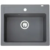 granitna sudopera XQuadro 60 grafit