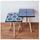 Hanah home sklapajući Stočić 2 Komada 2SHP406 - Navy Plavo
