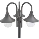  Vrtna trostruka stupna svjetiljka od aluminija E27 220 cm brončana | shoptok.hr