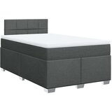  Krevet box spring s madracem tamnosivi 120 x 190 cm tkanina | shoptok.hr