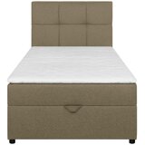 MID.YOU POSTELJA Z VZMETNICO 100 cm x 200 cm , tekstil, leseni material bež | Shoptok.si