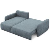 Makamii Prljavo plava sklopiva/s prostorom za odlaganje kutna garnitura od šenila (s lijevim kutom/s ležaljkom) Lilo – | shoptok.hr