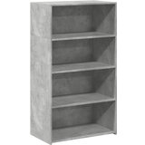Maison Chic Visoka omara - Komoda - Predalnik betonsko siva 70x41x124 cm inženirski les, (21722165) Cene