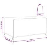  Navlaka za vanjski namještaj Crna 170 x 100 x 70 cm 210D | shoptok.hr