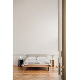 noo.ma Tapecirani/od iverice bračni krevet u dekoru hrasta s podnicom 160x200 cm u prirodnoj boji Streiko – | shoptok.hr