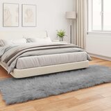  Tepih od umjetne ovčje kože TAFALLA Siva 80 x 250 cm Poliester | shoptok.hr
