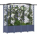  Povišeni krevet s mrežom i krovom Sivi 204 x 40 x 138 cm PP | Eponuda.com