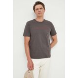 Trussardi Pamučna majica boja: siva, s tiskom | shoptok.hr