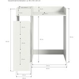 MID.YOU Omarica Za Pralni Stroj Free, Bela | Shoptok.si
