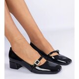 D/CEO marka niezdefiniowana Black elegant pumps decorated with rhinestones Elifat | ePonuda.com