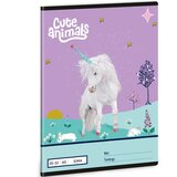 Ars Una Luštne živali - Zvezek z motivom samoroga, črtni, A/5, 20-32 | Shoptok.si