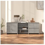 3-delna komoda betonsko siva konstruiran les | Shoptok.si