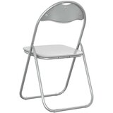  Zložljiva stolica 8 pcs Bela in siva 48 x 43,5 x 81 cm, (5000296616) | Shoptok.si
