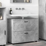 vidaXL Kupaonski ormar Beton siva 76.5 x 35 x 64 cm Konstruirano drvo | shoptok.hr