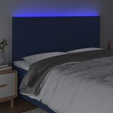  LED uzglavlje plavo 160x5x118/128 cm od tkanine | shoptok.hr