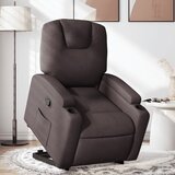  Naslonjač na podizanje tamnosmeđi od tkanine | shoptok.hr