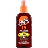 Malibu Bronzing Tanning Oil Coconut SPF15 vlažilen sprej za zaščito pred soncem 200 ml | Shoptok.si