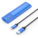 Orico zunanje ohišje za M.2 sata 2230-2280 v usb 3.2 Gen1 type-c, 5Gbps, aluminij, modro, PWM2 Cene