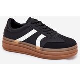 EVENTO Women's Platform Sneakers Black Tolianna | shoptok.hr