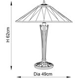  Endon 64045 - Stona lampa Tiffany DARK STAR 2xE27/60W/230V prečnik 49 cm | Eponuda.com