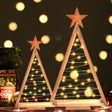 TETSMG LED lesena božična jelka z zvezdo | Shoptok.si