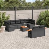  9-dijelni set vrtnih sofa od poliratana s jastucima | shoptok.hr