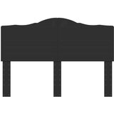 vidaXL Vzglavje z vzglavjem Črna Orehovina 140 cm Konstruiran les | Shoptok.si