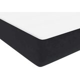 vidaXL Box spring postelja z vzmetnico črna 90x210 cm žamet | Shoptok.si