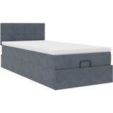  Otomanski okvir kreveta s madraca tamnosivi 80x200cm baršunasti | Eponuda.com